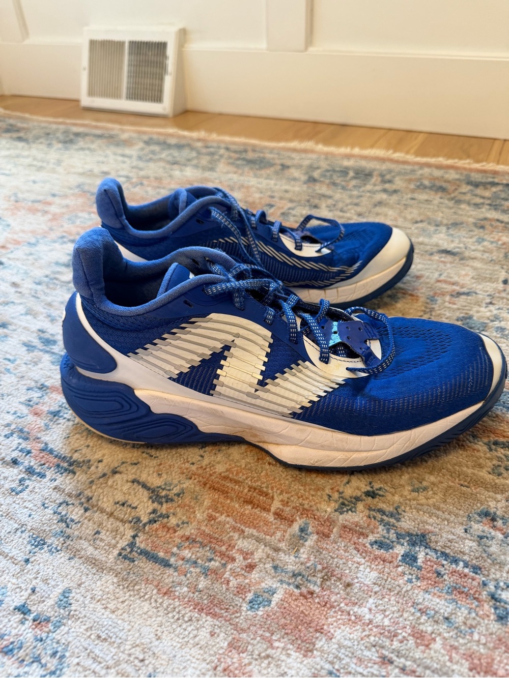 New Balance Men’s Blue and White Athletic Sneakers